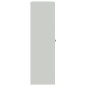 vidaXL Armario de oficina de acero gris 90x40x140 cm  