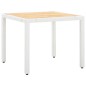 vidaXL Juego de comedor de jardín 5 piezas ratán sintético blanco vidaXL Juego de comedor de jardín 5 piezas ratán sintético blanco
