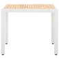 vidaXL Juego de comedor de jardín 5 piezas ratán sintético blanco vidaXL Juego de comedor de jardín 5 piezas ratán sintético blanco