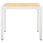 vidaXL Juego de comedor de jardín 5 piezas ratán sintético blanco vidaXL Juego de comedor de jardín 5 piezas ratán sintético blanco