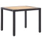 vidaXL Set de comedor de jardín 5 pzas y cojines ratán sintético negro vidaXL Set de comedor de jardín 5 pzas y cojines ratán sintético negro