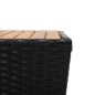 vidaXL Mesa de centro ratán PE y madera maciza acacia 41,5x41,5x43 cm vidaXL Mesa de centro ratán PE y madera maciza acacia 41,5x41,5x43 cm