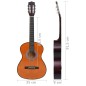 vidaXL Guitarra clásica niños y principiantes madera de tilo 3/4 36" vidaXL Guitarra clásica niños y principiantes madera de tilo 3/4 36"