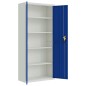 vidaXL Armario archivador de acero gris claro y azul 90x40x200 cm vidaXL Armario archivador de acero gris claro y azul 90x40x200 cm