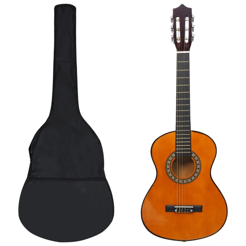vidaXL Set de guitarra clásica para niños principiantes 8 pzas 1/2 34" vidaXL Set de guitarra clásica para niños principiantes 8 pzas 1/2 34"