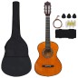 vidaXL Set de guitarra clásica para niños principiantes 8 pzas 1/2 34" vidaXL Set de guitarra clásica para niños principiantes 8 pzas 1/2 34"