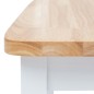 vidaXL Sillas comedor 4 uds madera maciza caucho blanco y madera claro vidaXL Sillas comedor 4 uds madera maciza caucho blanco y madera claro