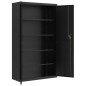vidaXL Armario archivador de acero negro 105x40x180 cm