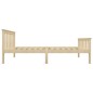 vidaXL Estructura de cama de madera maciza de pino clara 100x200 cm 