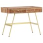 vidaXL Escritorio con cajones madera maciza de sheesham 100x55x75 cm vidaXL Escritorio con cajones madera maciza de sheesham 100x55x75 cm