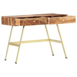 vidaXL Escritorio con cajones madera maciza de sheesham 100x55x75 cm