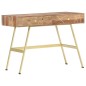 vidaXL Escritorio con cajones madera maciza de sheesham 100x55x75 cm vidaXL Escritorio con cajones madera maciza de sheesham 100x55x75 cm