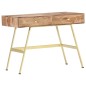 vidaXL Escritorio con cajones madera maciza de sheesham 100x55x75 cm vidaXL Escritorio con cajones madera maciza de sheesham 100x55x75 cm