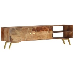 vidaXL Mueble para TV madera maciza de sheesham 140x30x40 cm