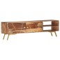 vidaXL Mueble para TV madera maciza de sheesham 140x30x40 cm