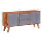 vidaXL Aparador de madera maciza de Sheesham gris 120x30x55 cm vidaXL Aparador de madera maciza de Sheesham gris 120x30x55 cm