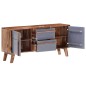vidaXL Aparador de madera maciza de Sheesham gris 120x30x55 cm vidaXL Aparador de madera maciza de Sheesham gris 120x30x55 cm
