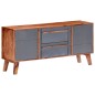 vidaXL Aparador de madera maciza de Sheesham gris 120x30x55 cm vidaXL Aparador de madera maciza de Sheesham gris 120x30x55 cm