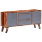 vidaXL Aparador de madera maciza de Sheesham gris 120x30x55 cm vidaXL Aparador de madera maciza de Sheesham gris 120x30x55 cm