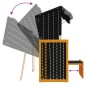 vidaXL Silla Strandkorb cojines ratán sintético madera negro antracita vidaXL Silla Strandkorb cojines ratán sintético madera negro antracita