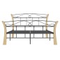 vidaXL Estructura de cama de metal negra 120x200 cm vidaXL Estructura de cama de metal negra 120x200 cm