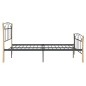 vidaXL Estructura de cama de metal negra 120x200 cm vidaXL Estructura de cama de metal negra 120x200 cm