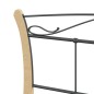 vidaXL Estructura de cama de metal negra 120x200 cm vidaXL Estructura de cama de metal negra 120x200 cm