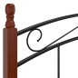 vidaXL Estructura de cama metal y madera maciza de roble 180x200 cm