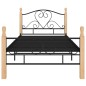 vidaXL Estructura de cama de metal negro 100x200 cm vidaXL Estructura de cama de metal negro 100x200 cm