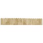vidaXL Rollos de borde de jardín 2 uds madera pino impregnada 120 cm vidaXL Rollos de borde de jardín 2 uds madera pino impregnada 120 cm