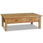 vidaXL Mesa de centro madera de teca maciza 100x60x35 cm