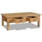 vidaXL Mesa de centro madera de teca maciza 100x60x35 cm