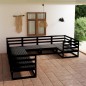 vidaXL Juego de muebles de jardín 8 piezas madera maciza de pino vidaXL Juego de muebles de jardín 8 piezas madera maciza de pino