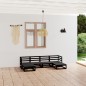 vidaXL Juego de muebles de jardín 6 piezas madera maciza de pino vidaXL Juego de muebles de jardín 6 piezas madera maciza de pino