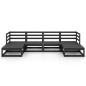 vidaXL Juego de muebles de jardín 6 piezas madera maciza de pino vidaXL Juego de muebles de jardín 6 piezas madera maciza de pino