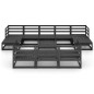 vidaXL Juego de muebles de jardín 11 piezas madera maciza de pino vidaXL Juego de muebles de jardín 11 piezas madera maciza de pino
