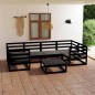 vidaXL Juego de muebles de jardín 7 piezas madera maciza de pino vidaXL Juego de muebles de jardín 7 piezas madera maciza de pino