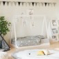 vidaXL Estructura de cama para niños madera de pino blanco 70x140 cm vidaXL Estructura de cama para niños madera de pino blanco 70x140 cm