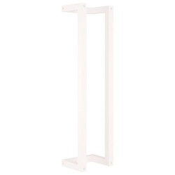 vidaXL Toallero de madera maciza de pino blanco 23x18x90 cm