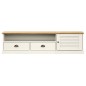 vidaXL Mueble para TV VIGO madera maciza de pino blanco 156x40x40 cm vidaXL Mueble para TV VIGO madera maciza de pino blanco 156x40x40 cm
