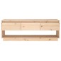 vidaXL Mueble de TV de madera maciza de pino 110,5x34x40 cm