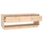 vidaXL Mueble de TV de madera maciza de pino 110,5x34x40 cm