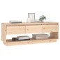 vidaXL Mueble de TV de madera maciza de pino 110,5x34x40 cm