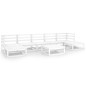 vidaXL Juego de muebles de jardín 8 piezas madera maciza de pino vidaXL Juego de muebles de jardín 8 piezas madera maciza de pino