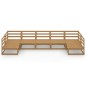 vidaXL Juego de muebles de jardín 7 piezas madera maciza de pino