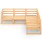 vidaXL Juego de muebles de jardín 5 piezas madera maciza de pino vidaXL Juego de muebles de jardín 5 piezas madera maciza de pino
