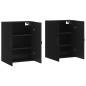 vidaXL Armarios de pared 2 uds madera de ingeniería negro vidaXL Armarios de pared 2 uds madera de ingeniería negro