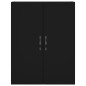 vidaXL Armarios de pared 2 uds madera de ingeniería negro vidaXL Armarios de pared 2 uds madera de ingeniería negro