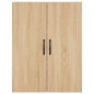 vidaXL Armarios de pared 2 uds madera de ingeniería roble Sonoma