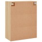 vidaXL Armarios de pared 2 uds madera de ingeniería roble Sonoma